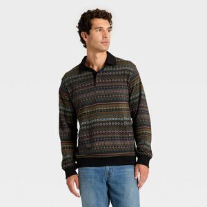 Houston White -  Men's Fleece Collar Sweatshirt - Bla Black